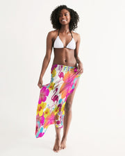 Flamingos Hibiscus Floral Swimsuit Cover Up