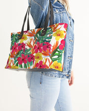 BIRD OF PARADISE FLORAL TOTE BAG