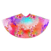 FLAMINGOS CORAL WATERCOLOR OMBRE SKATER SKIRT