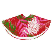 TROPICAL LEAVES RED SKATER SKIRT