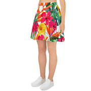 BIRD OF PARADISE FLORAL SKATER SKIRT