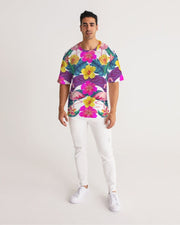 Floral Flamingos Men's Premium Tee