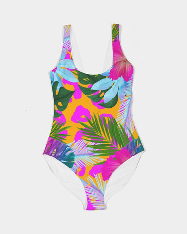 Tropical Floral Women's One-Piece Swimsuit