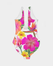 Hibiscus Paradise Floral Women's One-Piece Swimsuit
