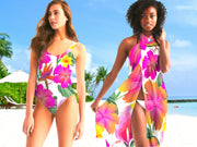 HIBISCUS FLORAL COUPLES SWIMSUITS