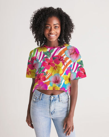 Island Floral Women's Cropped Top