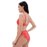 Fabulous Flamingos Women's High Waist Bikini Swimsuit Set