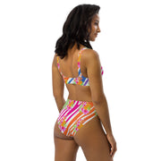 Flamingo Fiesta Women's High Waist Bikini Swimsuit Set