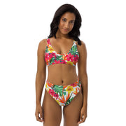 Bird of Paradise High Waist Women's High Waist Bikini Swimsuit Set