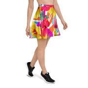 ISLAND FLOWERS SKATER SKIRT