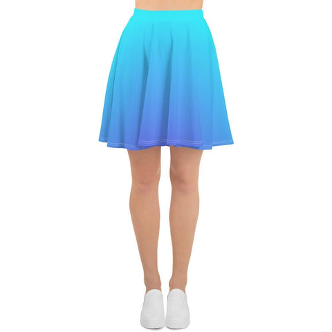 BAHAMA BLUE OMBRE SKATER SKIRT