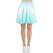 OCEAN BLUE OMBRE SKATER SKIRT