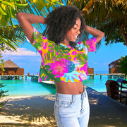 Floral Tropical Women's Cropped Top